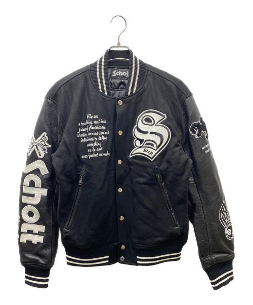 Schott（ショット）Schott (ショット) フルデコ スタジャン ブラック サイズ:42の古着・服飾アイテム