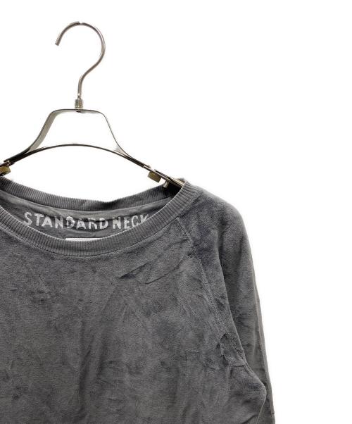 MM6 Maison Margiela（エムエムシックスメゾンマルジェラ）MM6 Maison Margiela (エムエムシックスメゾンマルジェラ) ここのえ期 パイル地カットソー グレー サイズ:FREEの古着・服飾アイテム