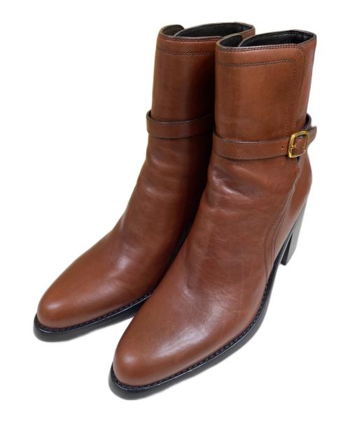 CELINE（セリーヌ）CELINE (セリーヌ) CONDÉ JODHPUR BOOT in Calfskin レザーブーツ ブラウン サイズ:39の古着・服飾アイテム