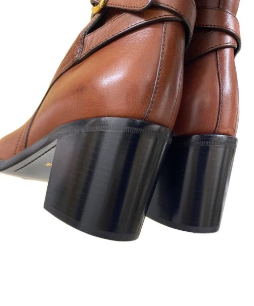 CELINE（セリーヌ）CELINE (セリーヌ) CONDÉ JODHPUR BOOT in Calfskin レザーブーツ ブラウン サイズ:39の古着・服飾アイテム