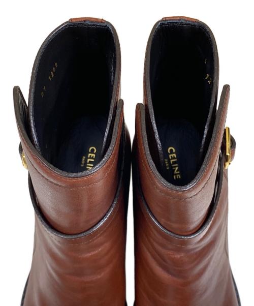 CELINE（セリーヌ）CELINE (セリーヌ) CONDÉ JODHPUR BOOT in Calfskin レザーブーツ ブラウン サイズ:39の古着・服飾アイテム