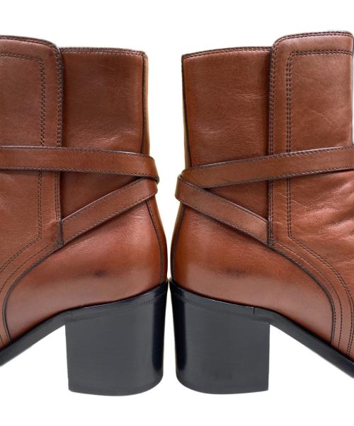 CELINE（セリーヌ）CELINE (セリーヌ) CONDÉ JODHPUR BOOT in Calfskin レザーブーツ ブラウン サイズ:39の古着・服飾アイテム