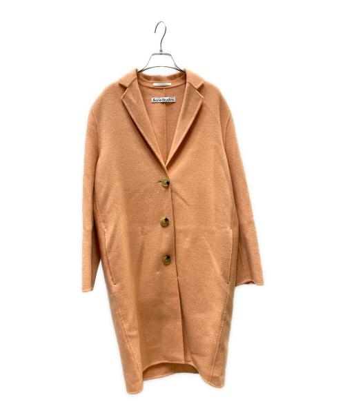 Acne studios（アクネ ストゥディオス）Acne studios (アクネ ストゥディオス) 21AW SINGLE-BREASTED COAT シングルブレストコート サーモンピンク サイズ:32の古着・服飾アイテム