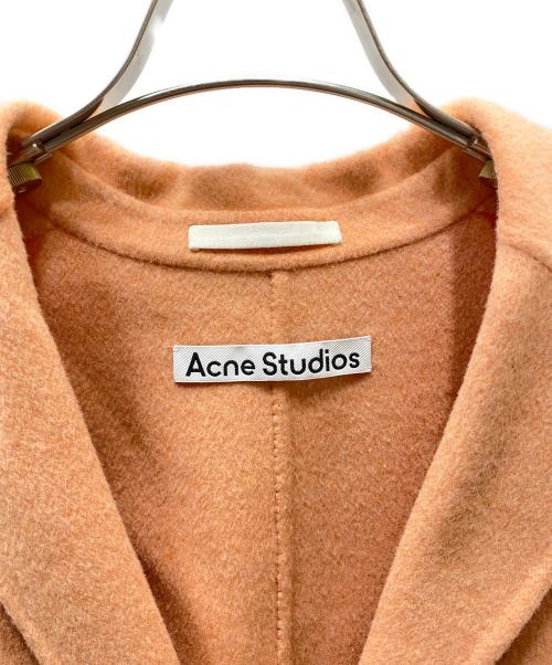 Acne studios（アクネ ストゥディオス）Acne studios (アクネ ストゥディオス) 21AW SINGLE-BREASTED COAT シングルブレストコート サーモンピンク サイズ:32の古着・服飾アイテム