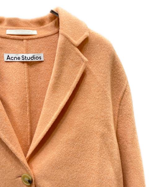 Acne studios（アクネ ストゥディオス）Acne studios (アクネ ストゥディオス) 21AW SINGLE-BREASTED COAT シングルブレストコート サーモンピンク サイズ:32の古着・服飾アイテム