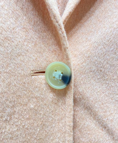 Acne studios（アクネ ストゥディオス）Acne studios (アクネ ストゥディオス) 21AW SINGLE-BREASTED COAT シングルブレストコート サーモンピンク サイズ:32の古着・服飾アイテム