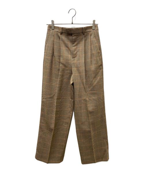 CELINE（セリーヌ）CELINE (セリーヌ) ハイウエストウールスラックス ベージュ サイズ:36の古着・服飾アイテム