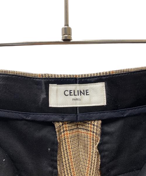 CELINE（セリーヌ）CELINE (セリーヌ) ハイウエストウールスラックス ベージュ サイズ:36の古着・服飾アイテム