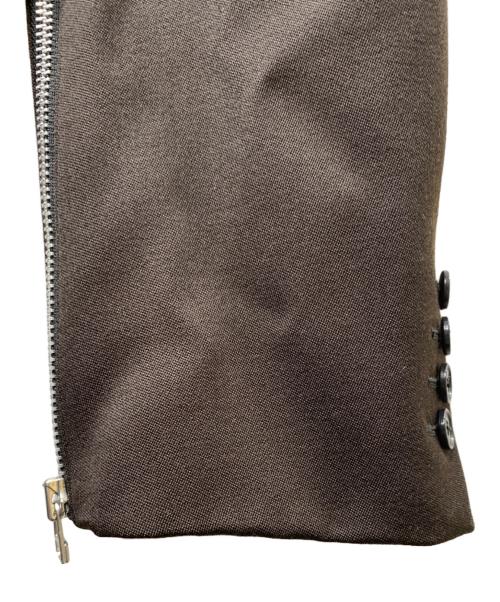 JOHN LAWRENCE SULLIVAN（ジョン ローレンス サリバン）JOHN LAWRENCE SULLIVAN (ジョン ローレンス サリバン) ウールダブルプレストジップコート ブラック サイズ:44の古着・服飾アイテム