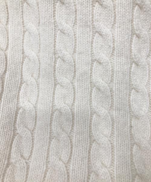 PALACE（パレス）PALACE (パレス) BEAMS PLUS (ビームスプラス) 24AW 別注 CABLE VEST ホワイト サイズ:Ｍの古着・服飾アイテム