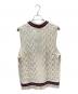 PALACE (パレス) BEAMS PLUS (ビームスプラス) 24AW 別注 CABLE VEST ホワイト サイズ:Ｍ：9000円