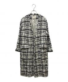 GRACE CLASS（グレースクラス）の古着「フェザーツイードコート」｜ホワイト×ブラック