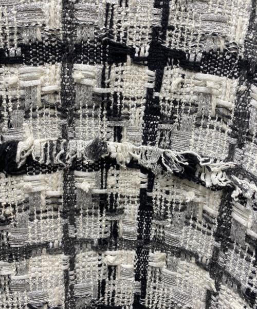 GRACE CLASS（グレースクラス）GRACE CLASS (グレースクラス) フェザーツイードコート ホワイト×ブラック サイズ:36の古着・服飾アイテム