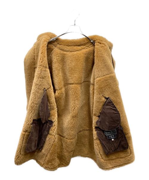 Eduardo Bassoni（エドゥアルド・バッソーニ）Eduardo Bassoni (エドゥアルド・バッソーニ) USA製 B-7 ムートンアラスカンコート ブラウン サイズ:Lの古着・服飾アイテム