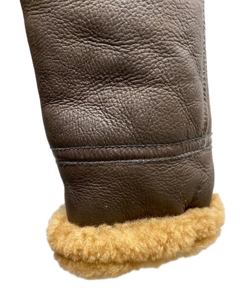 Eduardo Bassoni（エドゥアルド・バッソーニ）Eduardo Bassoni (エドゥアルド・バッソーニ) USA製 B-7 ムートンアラスカンコート ブラウン サイズ:Lの古着・服飾アイテム