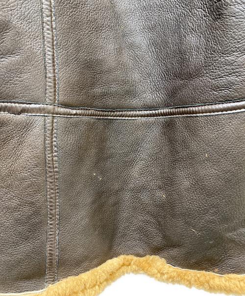 Eduardo Bassoni（エドゥアルド・バッソーニ）Eduardo Bassoni (エドゥアルド・バッソーニ) USA製 B-7 ムートンアラスカンコート ブラウン サイズ:Lの古着・服飾アイテム