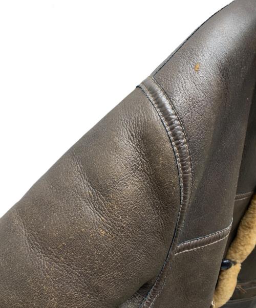 Eduardo Bassoni（エドゥアルド・バッソーニ）Eduardo Bassoni (エドゥアルド・バッソーニ) USA製 B-7 ムートンアラスカンコート ブラウン サイズ:Lの古着・服飾アイテム