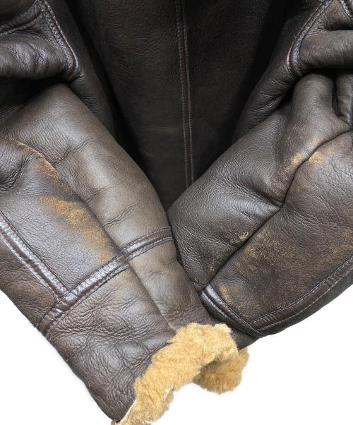 Eduardo Bassoni（エドゥアルド・バッソーニ）Eduardo Bassoni (エドゥアルド・バッソーニ) USA製 B-7 ムートンアラスカンコート ブラウン サイズ:Lの古着・服飾アイテム