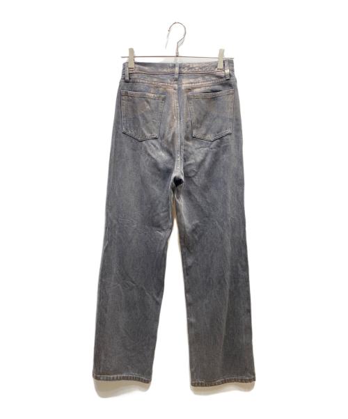 Ameri（アメリ）Ameri (アメリ) FOIL STRAIGHT COLOR DENIM ラメ加工デニムパンツ ブラック サイズ:W26の古着・服飾アイテム