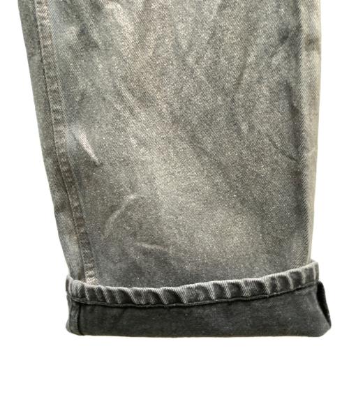 Ameri（アメリ）Ameri (アメリ) FOIL STRAIGHT COLOR DENIM ラメ加工デニムパンツ ブラック サイズ:W26の古着・服飾アイテム