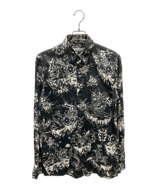 GIVENCHY（ジバンシィ）GIVENCHY (ジバンシィ) 総柄シャツ ブラック サイズ:39の古着・服飾アイテム