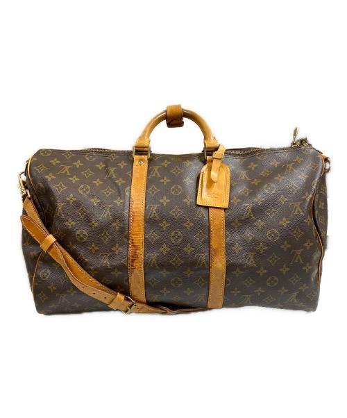 LOUIS VUITTON（ルイ ヴィトン）LOUIS VUITTON (ルイ ヴィトン) キーポル バンドリエール50 モノグラム ボストンバッグ ブラウンの古着・服飾アイテム