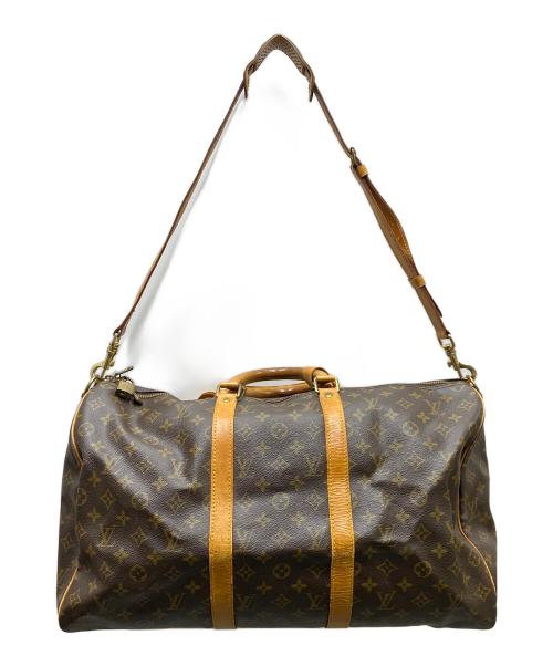 LOUIS VUITTON（ルイ ヴィトン）LOUIS VUITTON (ルイ ヴィトン) キーポル バンドリエール50 モノグラム ボストンバッグ ブラウンの古着・服飾アイテム