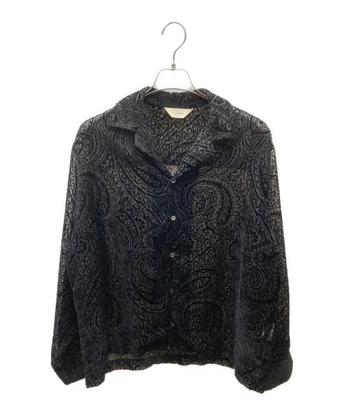 jieda（ジエダ）Jieda (ジエダ) OPAL OPEN COLLAR SHIRT ブラック サイズ:2の古着・服飾アイテム