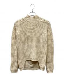 RICK OWENS（リックオウエンス）の古着「15AW SPHINX ローゲージ ハイネックニット」｜アイボリー