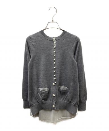 中古・古着通販】sacai (サカイ) バック切替クルーネックカーディガン