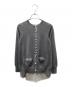 sacai（サカイ）の古着「バック切替クルーネックカーディガン」｜グレー
