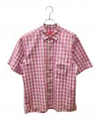 SUPREMEシュプリーム）の古着「Mini Plaid S/S Shirt チェックシャツ」｜ピンク