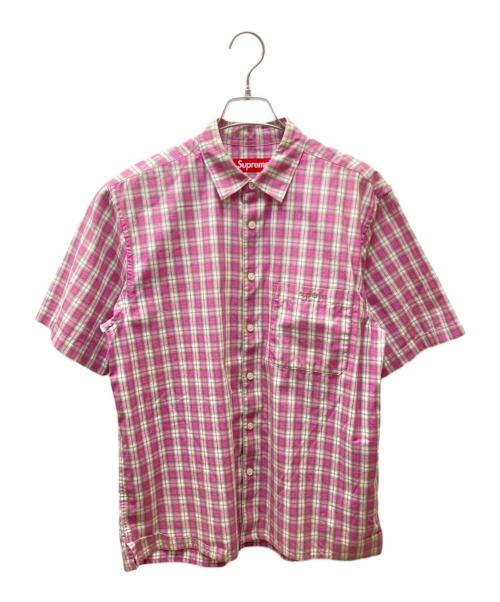 SUPREME（シュプリーム）SUPREME (シュプリーム) Mini Plaid S/S Shirt チェックシャツ ピンク サイズ:Sの古着・服飾アイテム