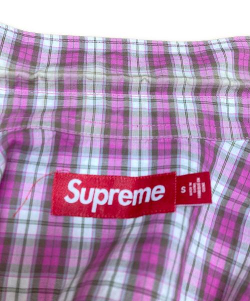 SUPREME（シュプリーム）SUPREME (シュプリーム) Mini Plaid S/S Shirt チェックシャツ ピンク サイズ:Sの古着・服飾アイテム