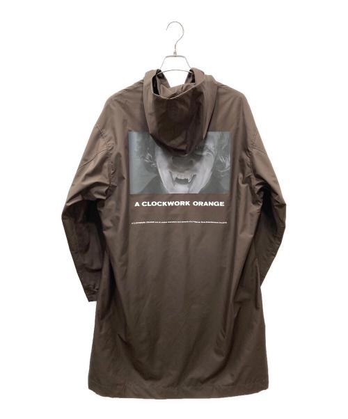 UNDERCOVER（アンダーカバー）UNDERCOVER (アンダーカバー) プリントフーデットコート ブラウン サイズ:2の古着・服飾アイテム
