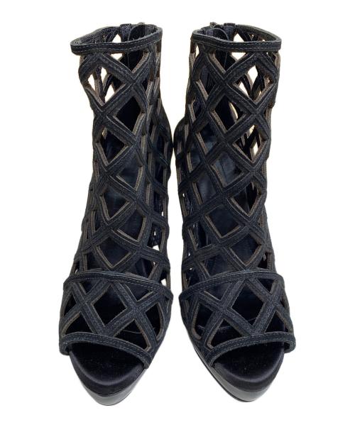 BURBERRY（バーバリー）BURBERRY (バーバリー) スウェードブーティ ブラック サイズ:SIZE 36 1/2の古着・服飾アイテム