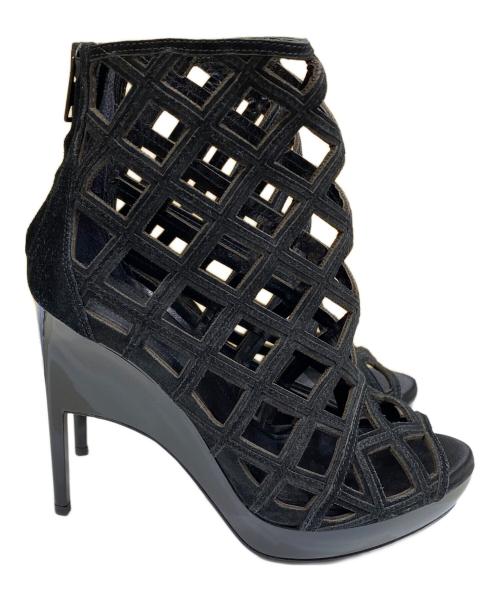 BURBERRY（バーバリー）BURBERRY (バーバリー) スウェードブーティ ブラック サイズ:SIZE 36 1/2の古着・服飾アイテム