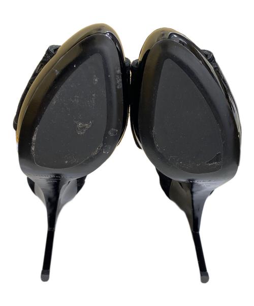 BURBERRY（バーバリー）BURBERRY (バーバリー) スウェードブーティ ブラック サイズ:SIZE 36 1/2の古着・服飾アイテム