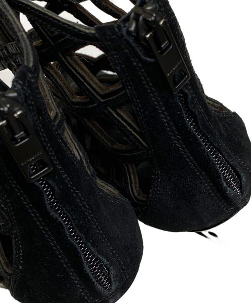 BURBERRY（バーバリー）BURBERRY (バーバリー) スウェードブーティ ブラック サイズ:SIZE 36 1/2の古着・服飾アイテム