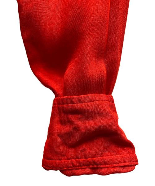 YOHJI YAMAMOTO（ヨウジヤマモト）YOHJI YAMAMOTO (ヨウジヤマモト) レーヨン二重ガーゼシャツ レッド サイズ:SIZE 1の古着・服飾アイテム
