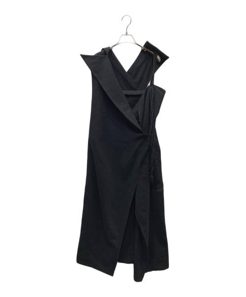 YOHJI YAMAMOTO（ヨウジヤマモト）YOHJI YAMAMOTO (ヨウジヤマモト) ノースリーブワンピース ブラック サイズ:SIZE 1の古着・服飾アイテム