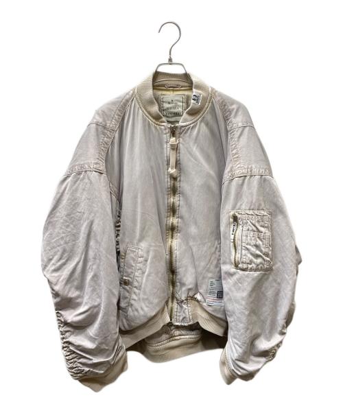 Maison MIHARA YASUHIRO（メゾン ミハラ ヤスヒロ）Maison MIHARA YASUHIRO (メゾン ミハラ ヤスヒロ) C/R SATIN MA-1 サテンMA-1 ブルゾン ピンク サイズ:SIZE 36の古着・服飾アイテム