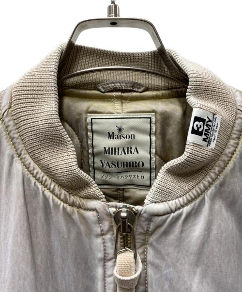 Maison MIHARA YASUHIRO（メゾン ミハラ ヤスヒロ）Maison MIHARA YASUHIRO (メゾン ミハラ ヤスヒロ) C/R SATIN MA-1 サテンMA-1 ブルゾン ピンク サイズ:SIZE 36の古着・服飾アイテム