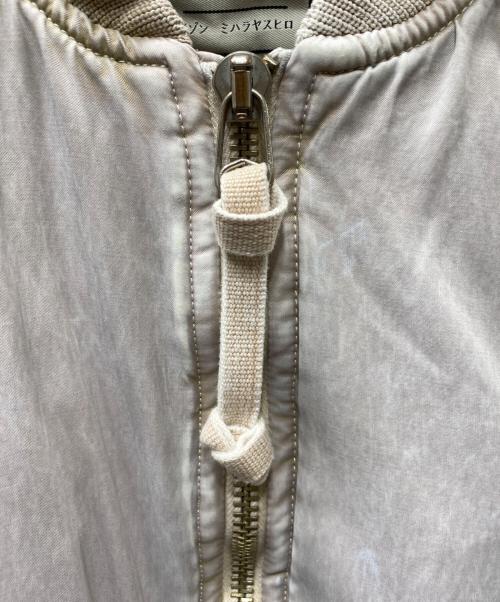 Maison MIHARA YASUHIRO（メゾン ミハラ ヤスヒロ）Maison MIHARA YASUHIRO (メゾン ミハラ ヤスヒロ) C/R SATIN MA-1 サテンMA-1 ブルゾン ピンク サイズ:SIZE 36の古着・服飾アイテム