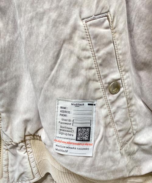 Maison MIHARA YASUHIRO（メゾン ミハラ ヤスヒロ）Maison MIHARA YASUHIRO (メゾン ミハラ ヤスヒロ) C/R SATIN MA-1 サテンMA-1 ブルゾン ピンク サイズ:SIZE 36の古着・服飾アイテム