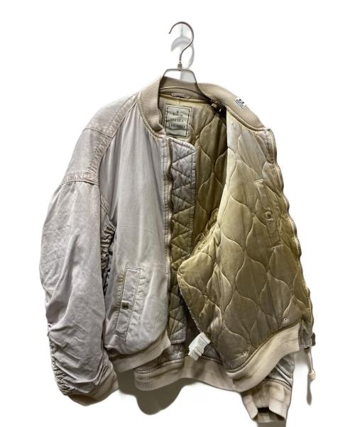 Maison MIHARA YASUHIRO（メゾン ミハラ ヤスヒロ）Maison MIHARA YASUHIRO (メゾン ミハラ ヤスヒロ) C/R SATIN MA-1 サテンMA-1 ブルゾン ピンク サイズ:SIZE 36の古着・服飾アイテム