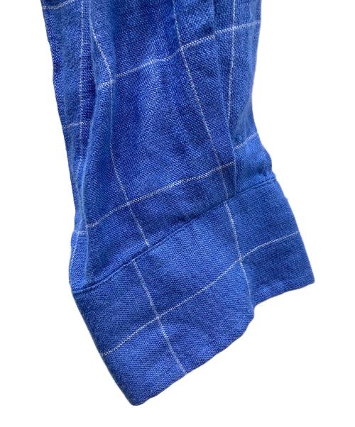 POLO RALPH LAUREN（ポロ・ラルフローレン）POLO RALPH LAUREN (ポロ・ラルフローレン) CRAYTON オープンカラー リネンチェックシャツ サイズ:SIZE Lの古着・服飾アイテム