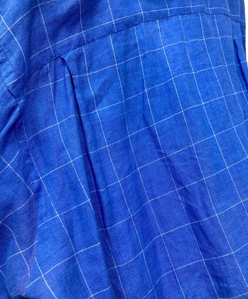 POLO RALPH LAUREN（ポロ・ラルフローレン）POLO RALPH LAUREN (ポロ・ラルフローレン) CRAYTON オープンカラー リネンチェックシャツ サイズ:SIZE Lの古着・服飾アイテム