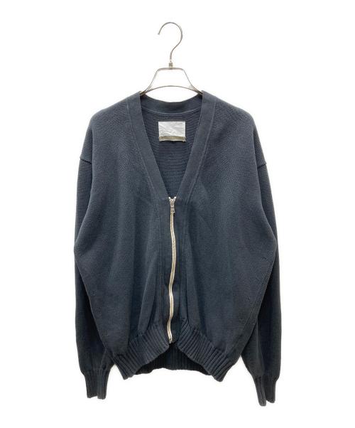 RE-PURPOSE by L’ECHOPPE（レパーパスバイレショップ）RE-PURPOSE by L’ECHOPPE (レパーパスバイレショップ) ジップアップニットカーディガン ブラック サイズ:Freeの古着・服飾アイテム