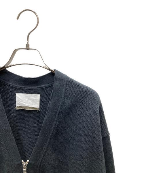 RE-PURPOSE by L’ECHOPPE（レパーパスバイレショップ）RE-PURPOSE by L’ECHOPPE (レパーパスバイレショップ) ジップアップニットカーディガン ブラック サイズ:Freeの古着・服飾アイテム